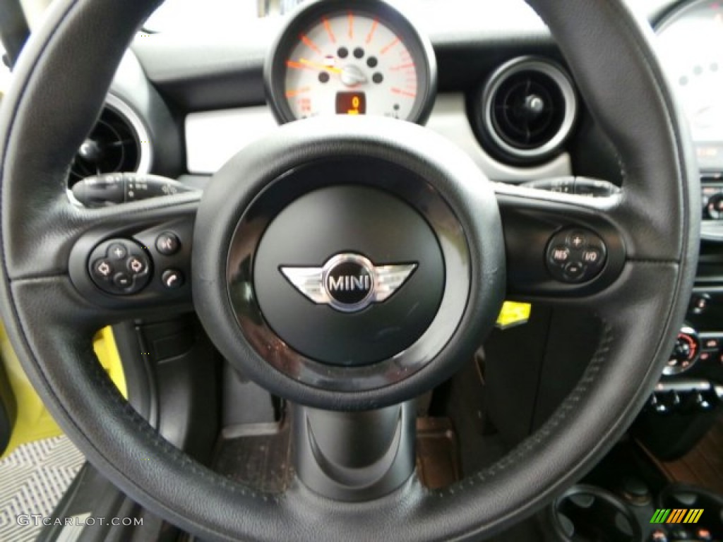 2011 Cooper Hardtop - Interchange Yellow / Carbon Black photo #17
