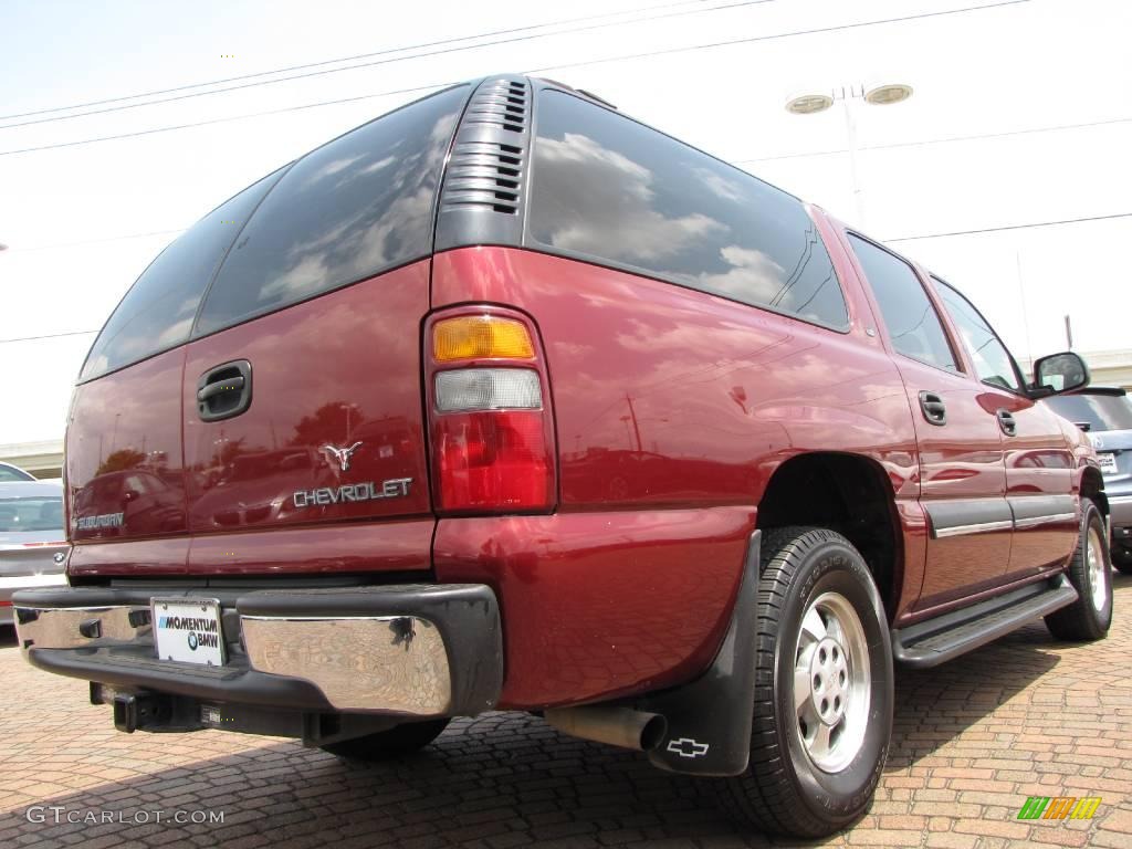 2002 Suburban 1500 LS - Redfire Metallic / Medium Gray/Neutral photo #5