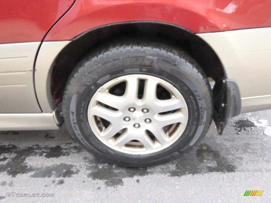 2002 Outback Wagon - Regatta Red Pearl / Gray photo #9