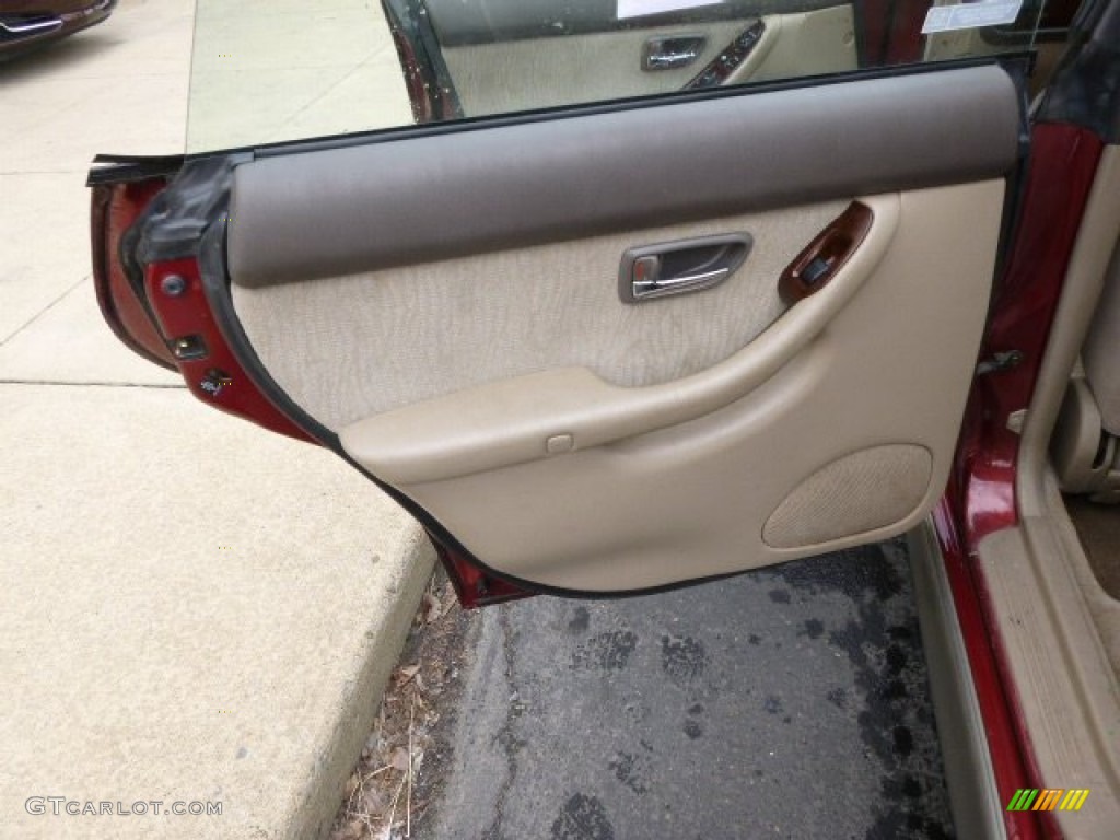 2002 Outback Wagon - Regatta Red Pearl / Gray photo #13
