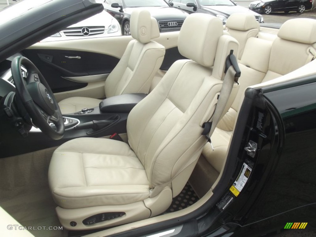 Champagne Interior 2010 BMW 6 Series 650i Convertible Photo #92050035