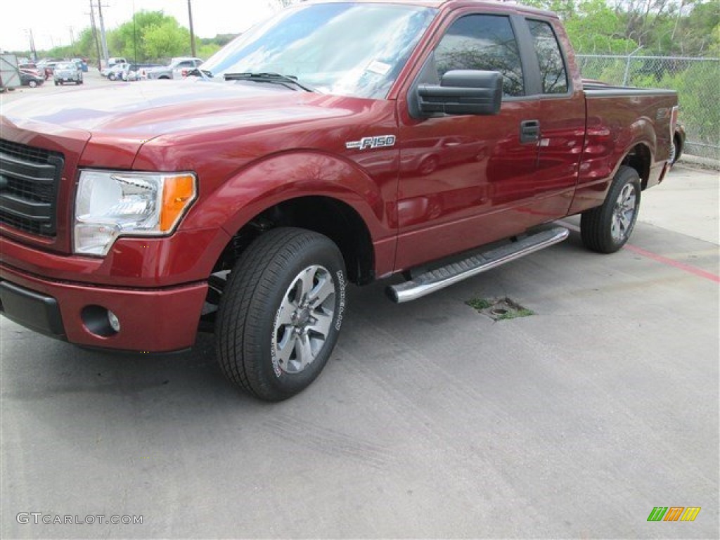 2014 F150 STX SuperCab - Sunset / Steel Grey photo #1