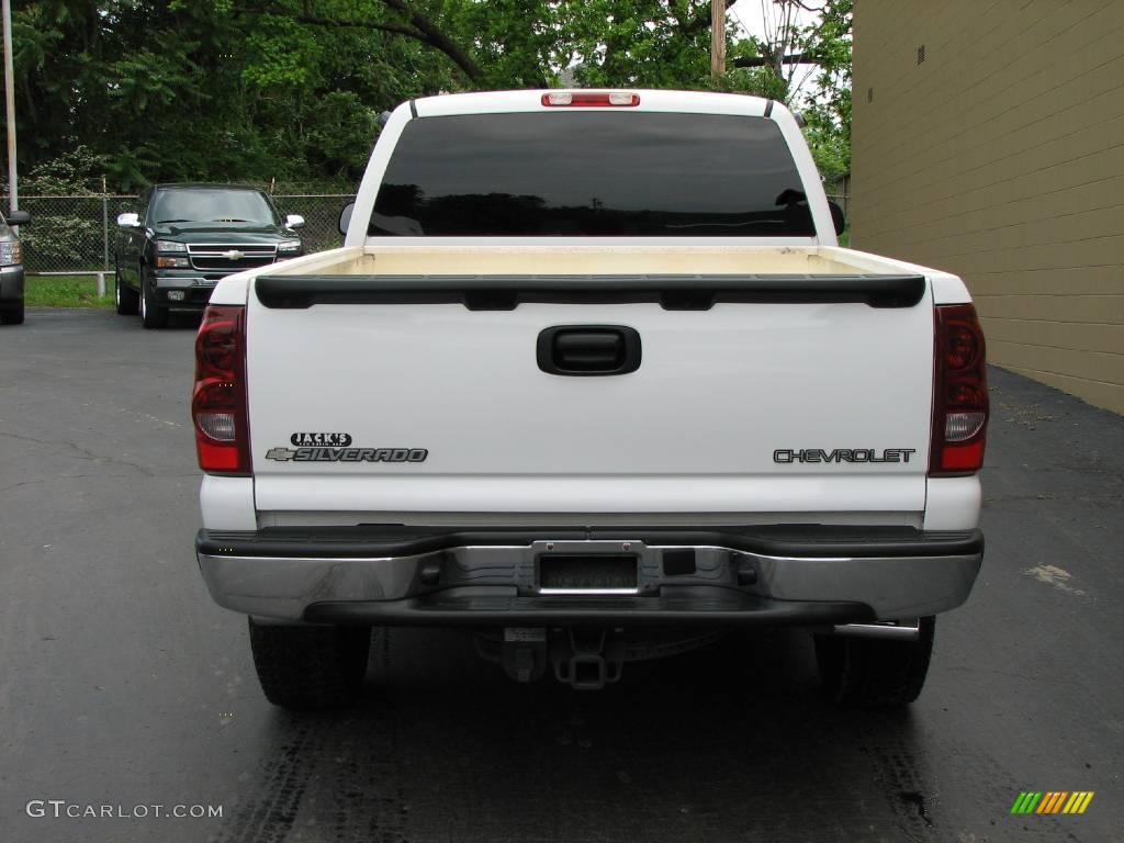 2003 Silverado 1500 LS Extended Cab 4x4 - Summit White / Dark Charcoal photo #6