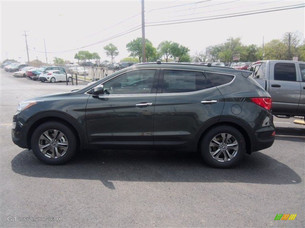 Juniper Green 2014 Hyundai Santa Fe Sport FWD Exterior Photo #92051609