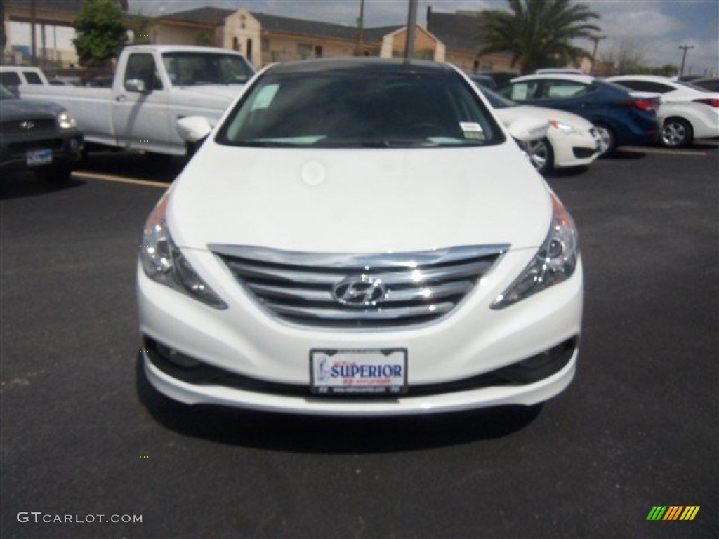 2014 Sonata Limited - Pearl White / Gray photo #2