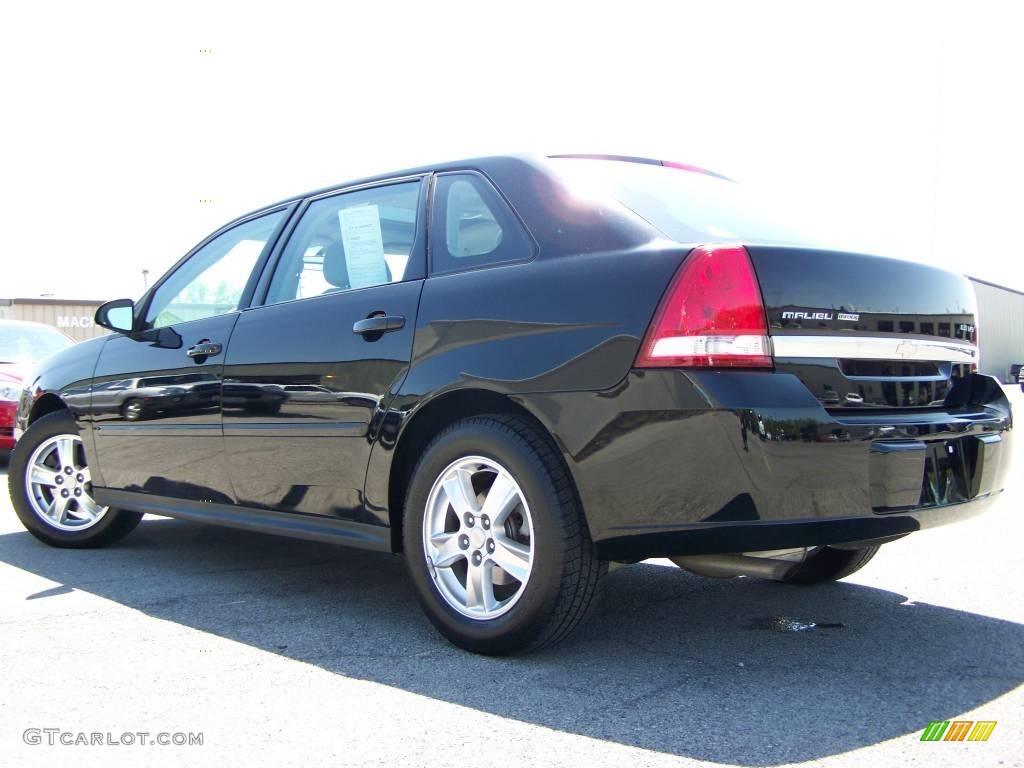 2005 Malibu Maxx LS Wagon - Black / Gray photo #4