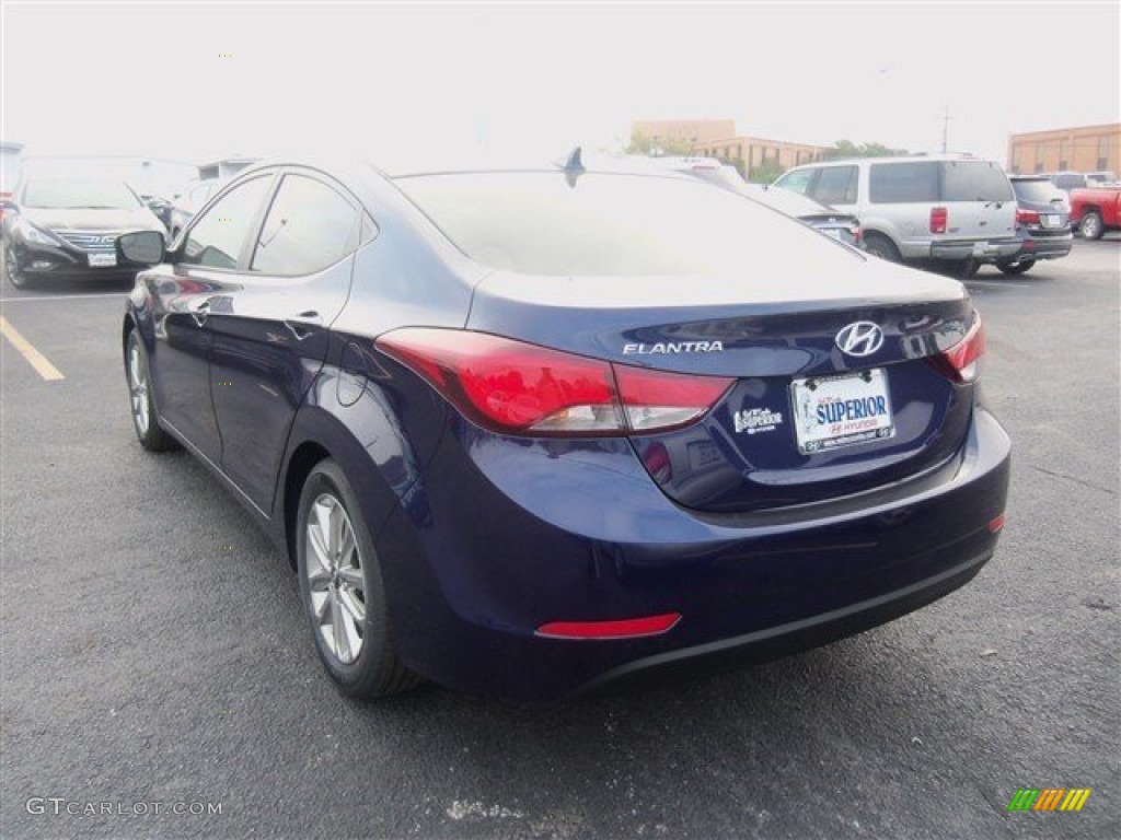 2014 Elantra SE Sedan - Blue / Gray photo #4