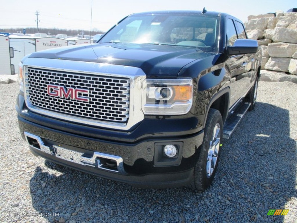 2014 Sierra 1500 Denali Crew Cab 4x4 - Onyx Black / Jet Black photo #3