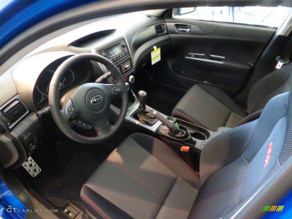 Black Interior 2014 Subaru Impreza WRX Premium 4 Door Photo #92054678