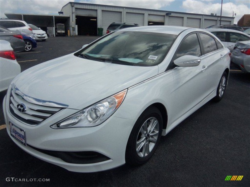 2014 Sonata GLS - Pearl White / Camel photo #1