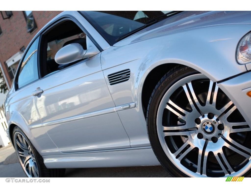 2003 M3 Coupe - Titanium Silver Metallic / Black photo #13