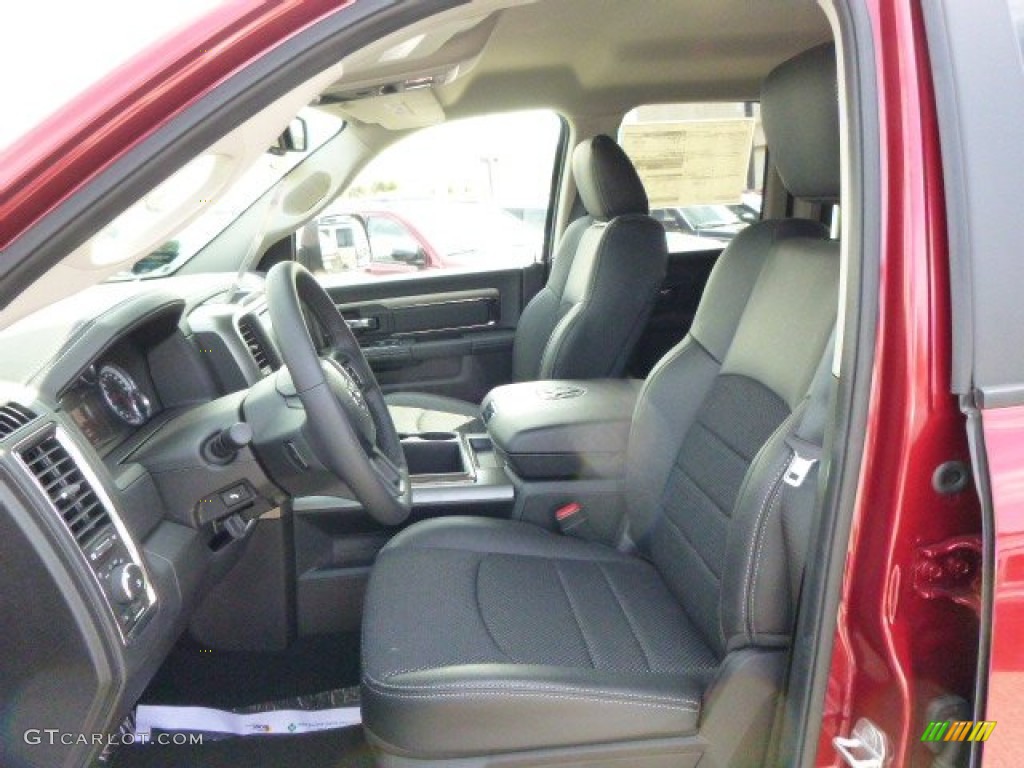 Black Interior 2014 Ram 1500 Sport Quad Cab 4x4 Photo #92058275