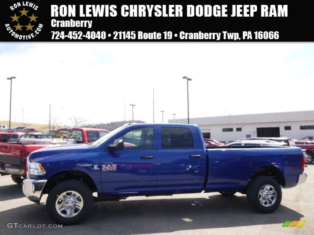 2014 2500 Tradesman Crew Cab 4x4 - Blue Streak Pearl Coat / Black/Diesel Gray photo #1
