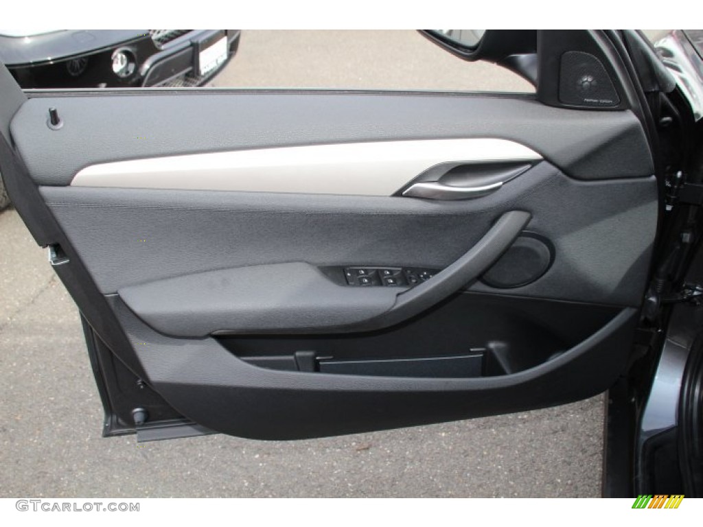 2014 BMW X1 xDrive28i Black Door Panel Photo #92059024