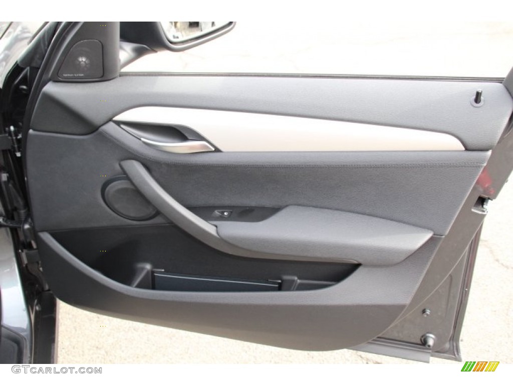 2014 BMW X1 xDrive28i Black Door Panel Photo #92059361