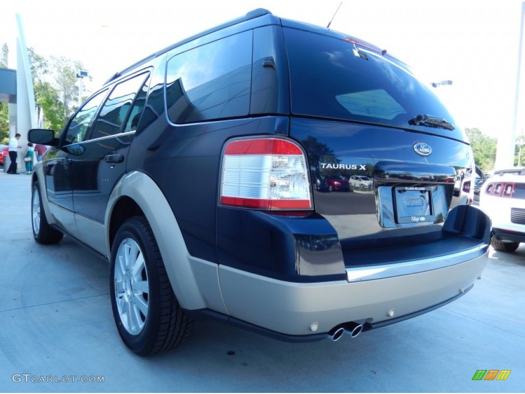 2009 Taurus X Eddie Bauer - Dark Ink Blue Metallic / Camel photo #2