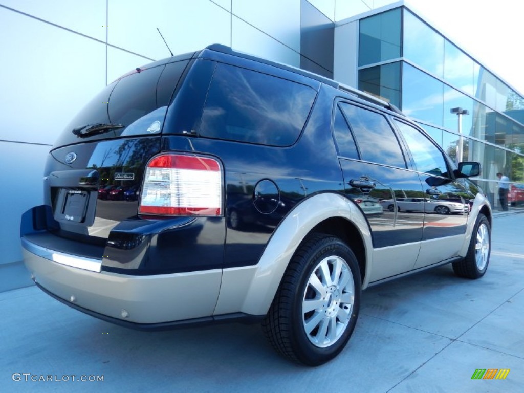 2009 Taurus X Eddie Bauer - Dark Ink Blue Metallic / Camel photo #4