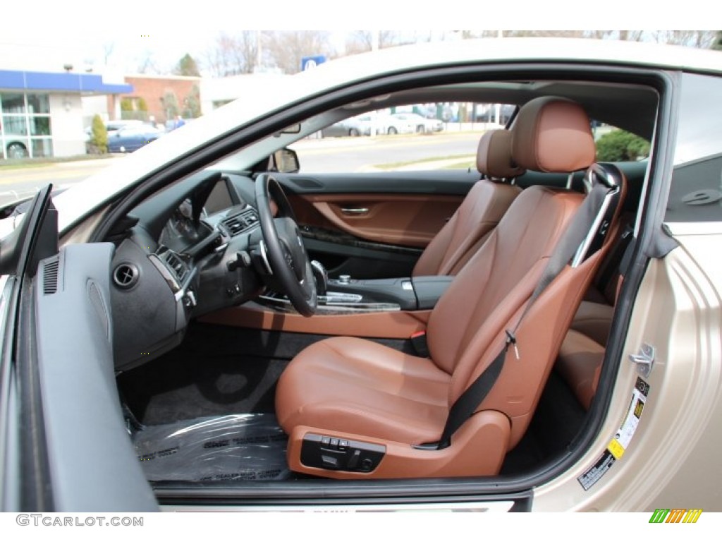 Cinnamon Brown Interior 2013 BMW 6 Series 640i Coupe Photo #92060507