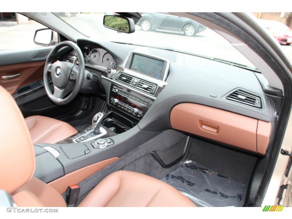 2013 BMW 6 Series 640i Coupe Cinnamon Brown Dashboard Photo #92060765