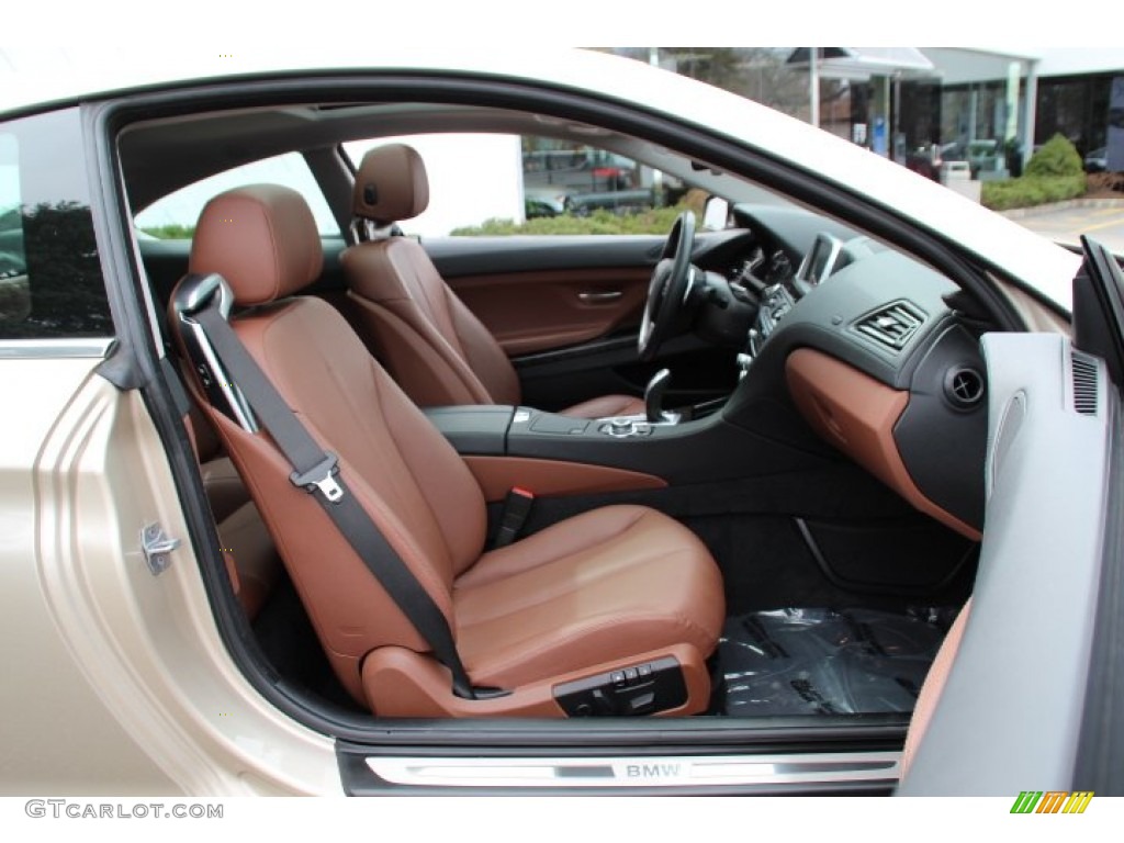 Cinnamon Brown Interior 2013 BMW 6 Series 640i Coupe Photo #92060783