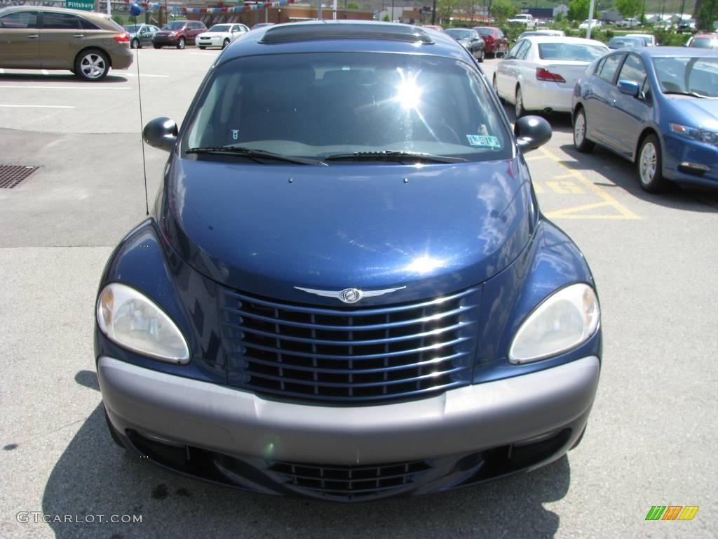 2001 PT Cruiser Limited - Patriot Blue Pearl / Taupe/Pearl Beige photo #9