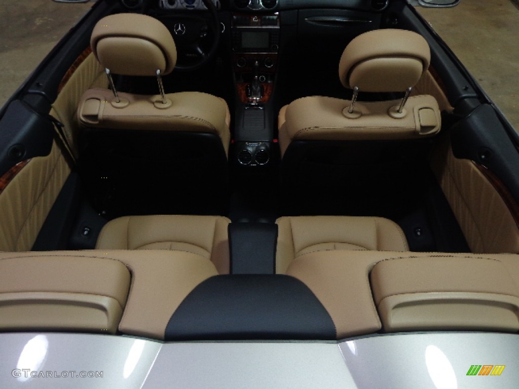2009 CLK 350 Cabriolet - Pewter Metallic / Black/Cappuccino photo #7