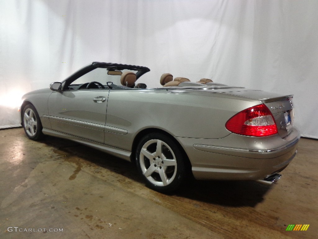2009 CLK 350 Cabriolet - Pewter Metallic / Black/Cappuccino photo #8