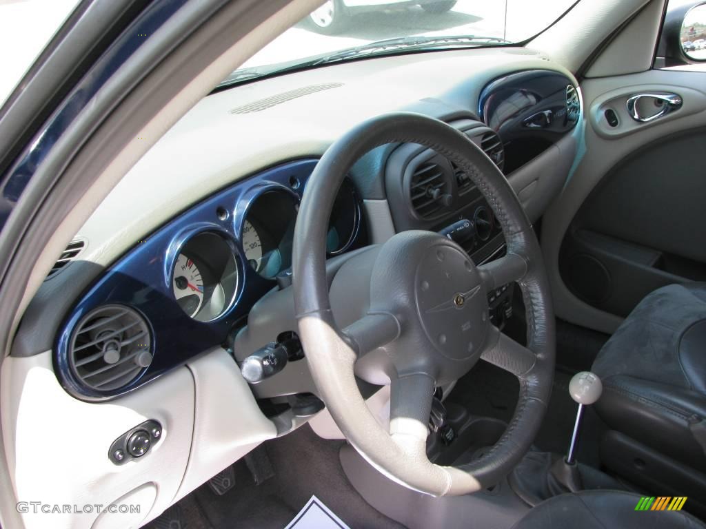 2001 PT Cruiser Limited - Patriot Blue Pearl / Taupe/Pearl Beige photo #13
