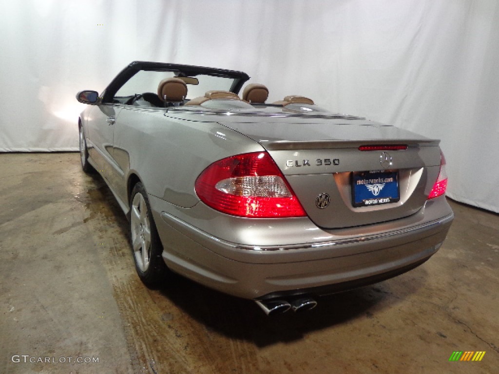 2009 CLK 350 Cabriolet - Pewter Metallic / Black/Cappuccino photo #9