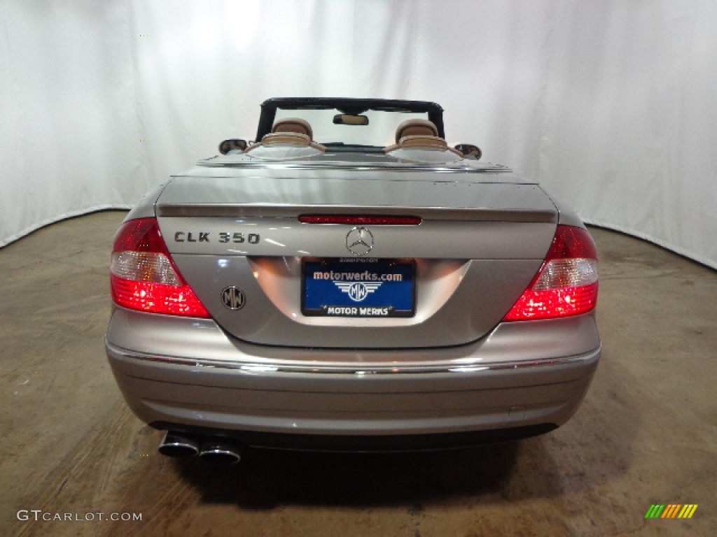 2009 CLK 350 Cabriolet - Pewter Metallic / Black/Cappuccino photo #10