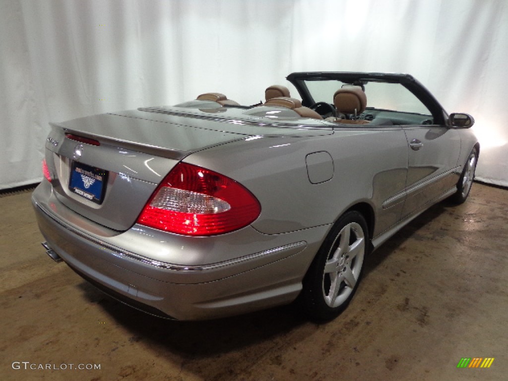2009 CLK 350 Cabriolet - Pewter Metallic / Black/Cappuccino photo #11