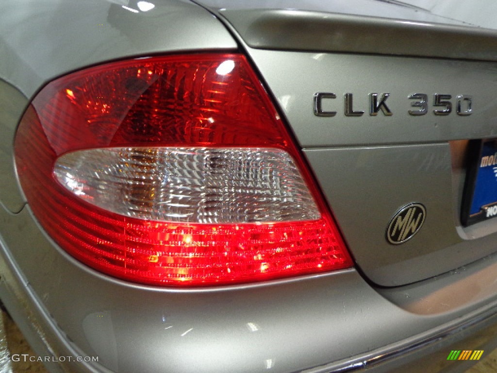 2009 CLK 350 Cabriolet - Pewter Metallic / Black/Cappuccino photo #12
