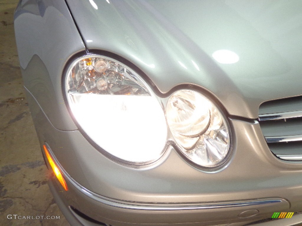 2009 CLK 350 Cabriolet - Pewter Metallic / Black/Cappuccino photo #16