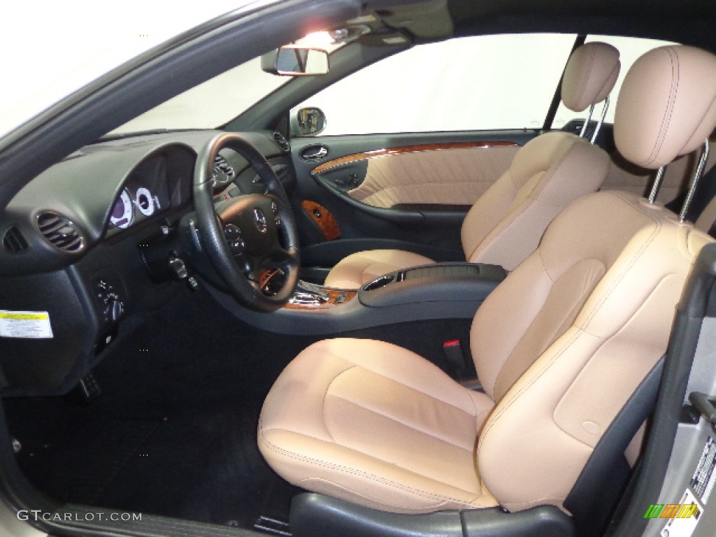 2009 CLK 350 Cabriolet - Pewter Metallic / Black/Cappuccino photo #24