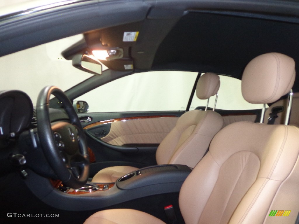 2009 CLK 350 Cabriolet - Pewter Metallic / Black/Cappuccino photo #28