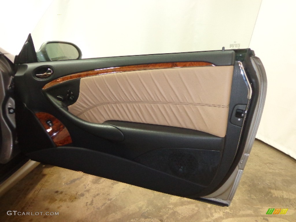 2009 CLK 350 Cabriolet - Pewter Metallic / Black/Cappuccino photo #33