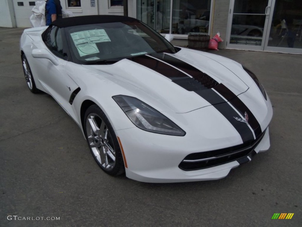 Arctic White 2014 Chevrolet Corvette Stingray Convertible Z51 Exterior Photo #92069411