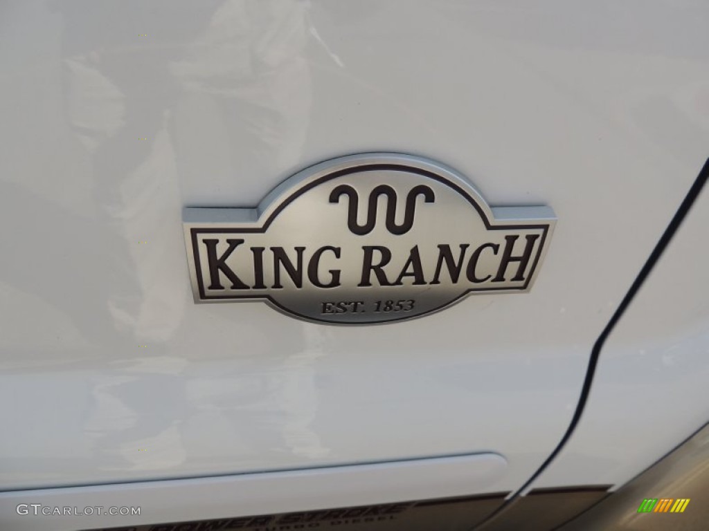 2014 F250 Super Duty King Ranch Crew Cab 4x4 - Oxford White / King Ranch Chaparral Leather/Adobe Trim photo #11