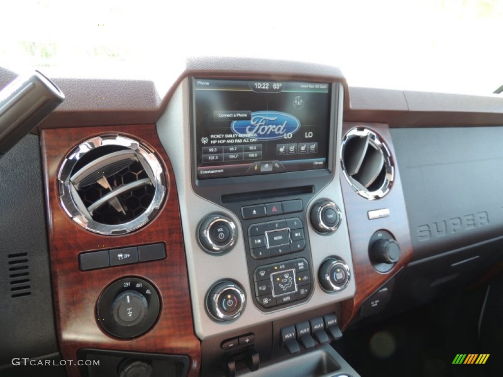 2014 F250 Super Duty King Ranch Crew Cab 4x4 - Oxford White / King Ranch Chaparral Leather/Adobe Trim photo #22