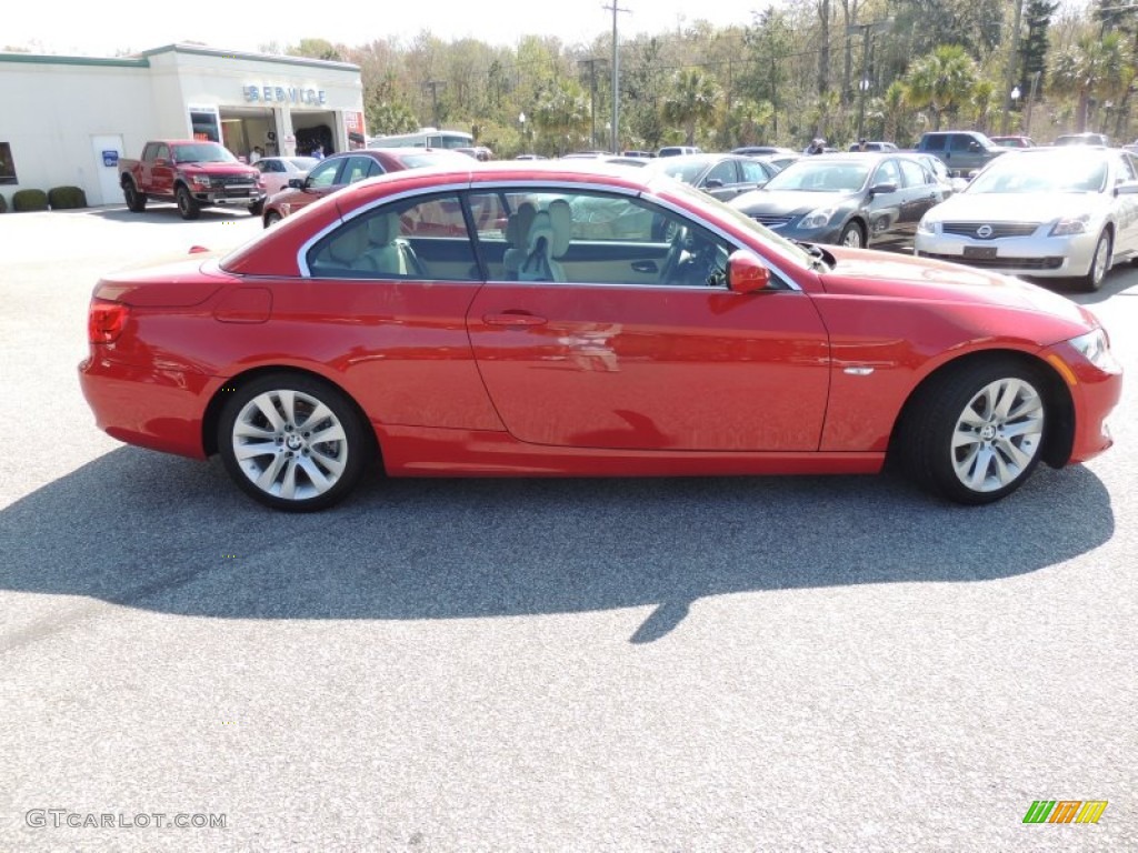 2013 3 Series 328i Convertible - Crimson Red / Cream Beige photo #9