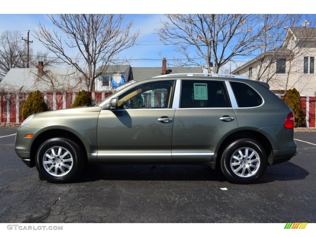2008 Cayenne Tiptronic - Olive Green Metallic / Havanna/Sand Beige photo #4