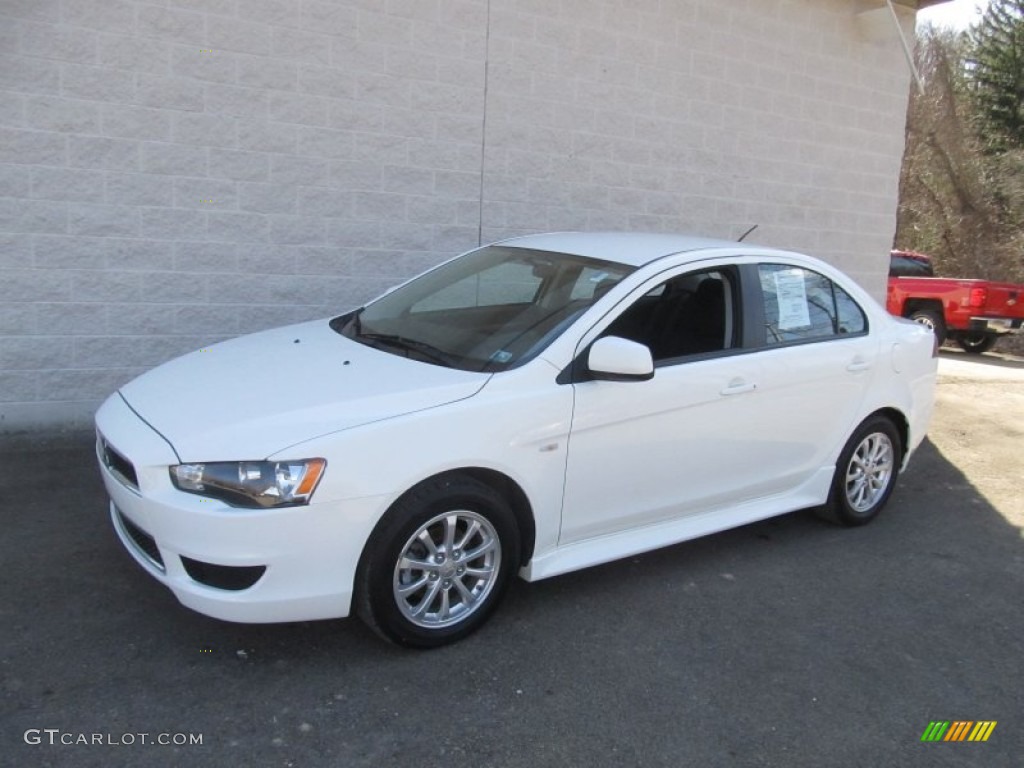 Wicked White 2012 Mitsubishi Lancer SE AWD Exterior Photo #92073047