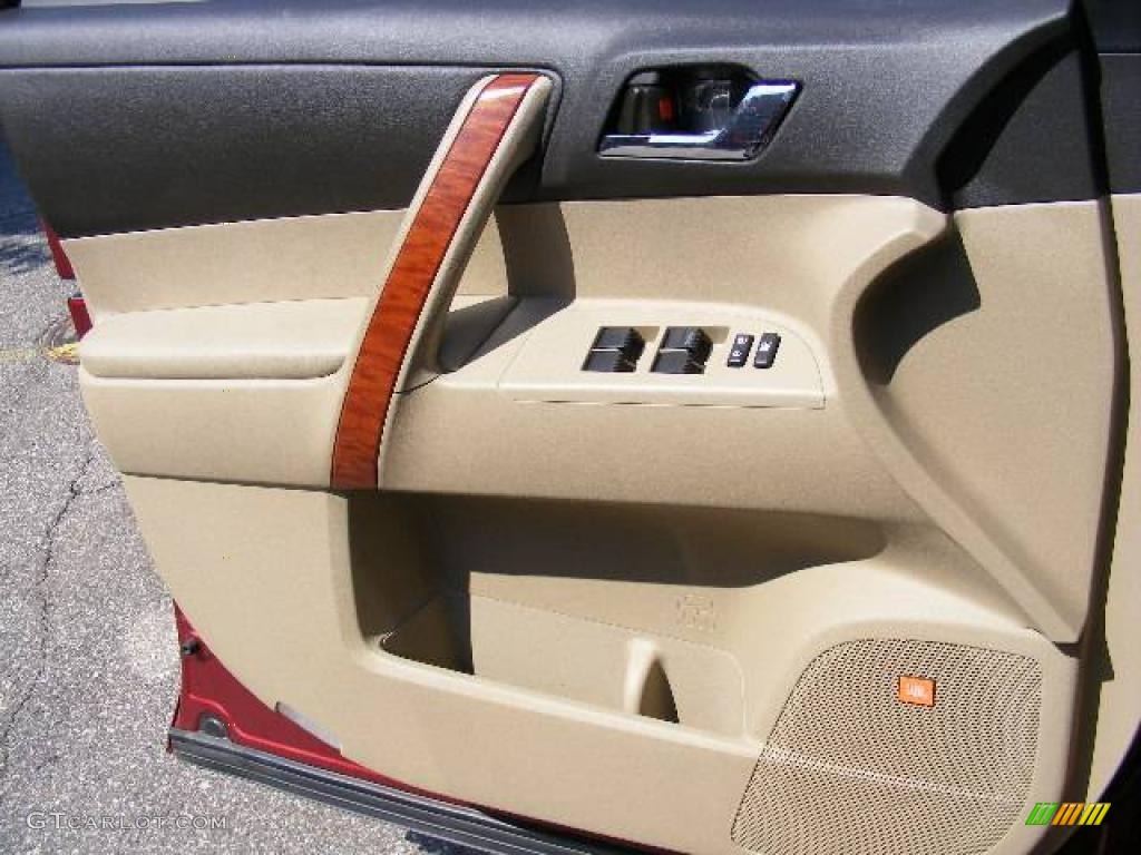 2008 Highlander Limited 4WD - Salsa Red Pearl / Sand Beige photo #26