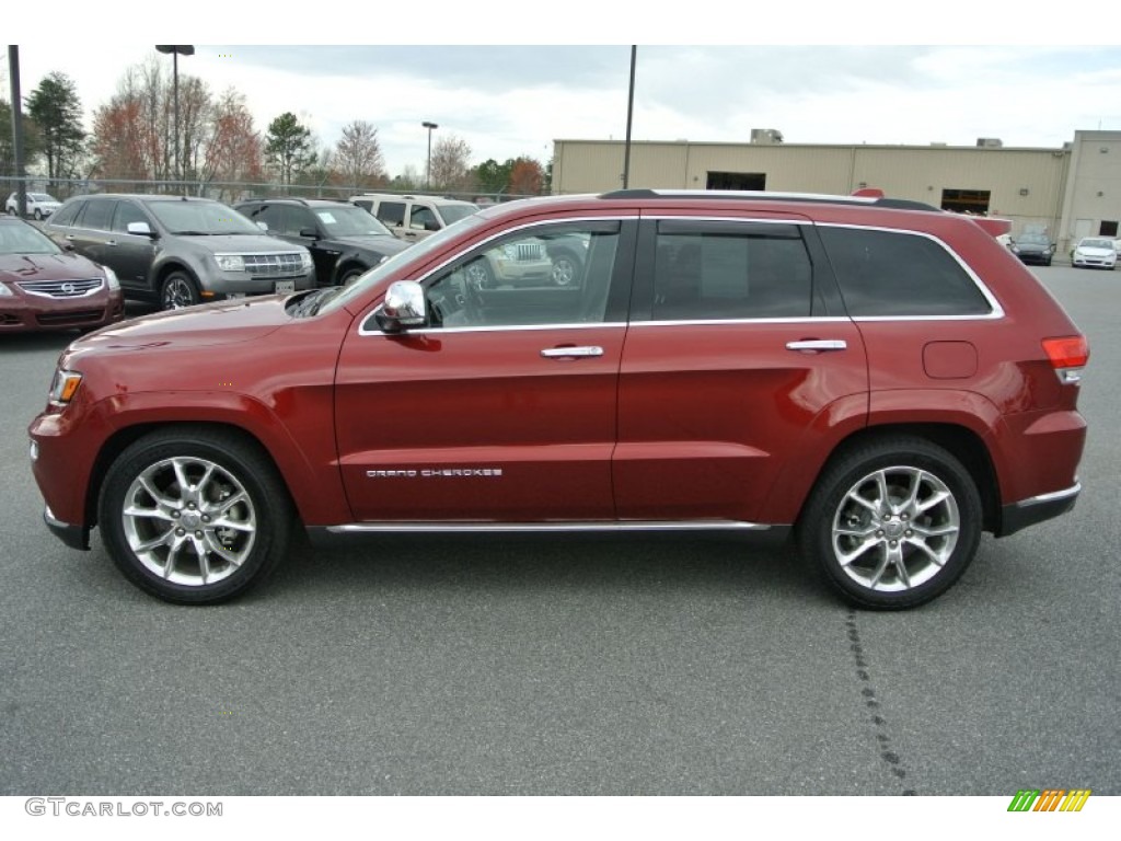 2014 Grand Cherokee Summit 4x4 - Deep Cherry Red Crystal Pearl / Morocco Black photo #6