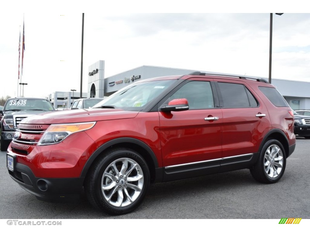2014 Explorer Limited - Ruby Red / Charcoal Black photo #3