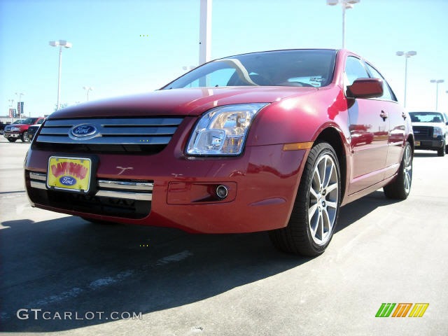 2009 Fusion SE Sport - Redfire Metallic / Charcoal Black photo #1