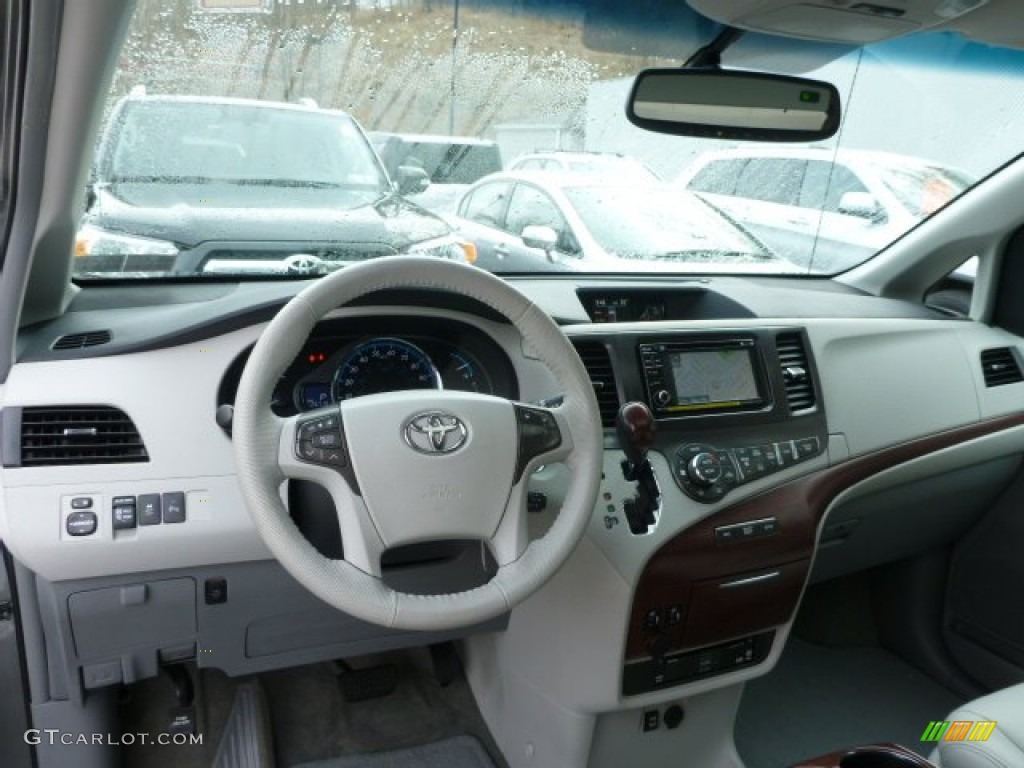 2012 Sienna XLE AWD - Cypress Green Pearl / Light Gray photo #6