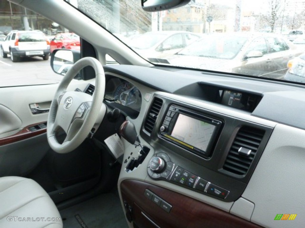 2012 Sienna XLE AWD - Cypress Green Pearl / Light Gray photo #13