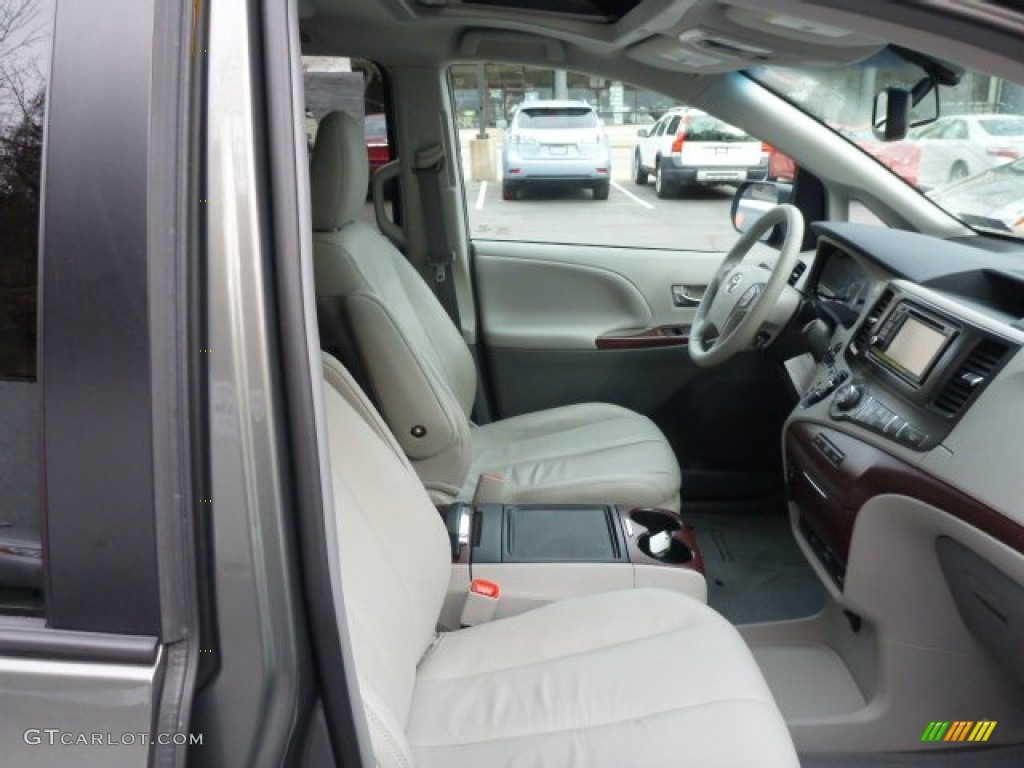 2012 Sienna XLE AWD - Cypress Green Pearl / Light Gray photo #14