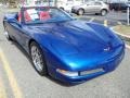 2002 Electron Blue Metallic Chevrolet Corvette Convertible  photo #3